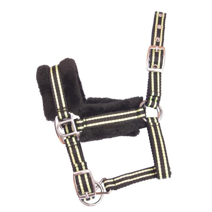 Fohlenhalfter schwarz Plüsch